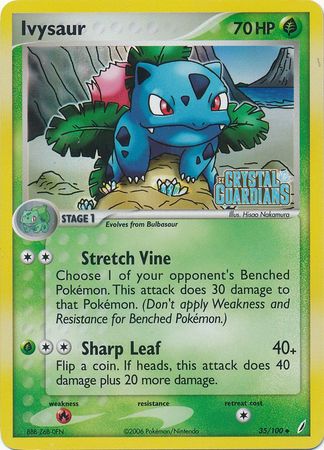 Ivysaur (35/100) (Stamped) [EX: Crystal Guardians] | Exor Games New Glasgow