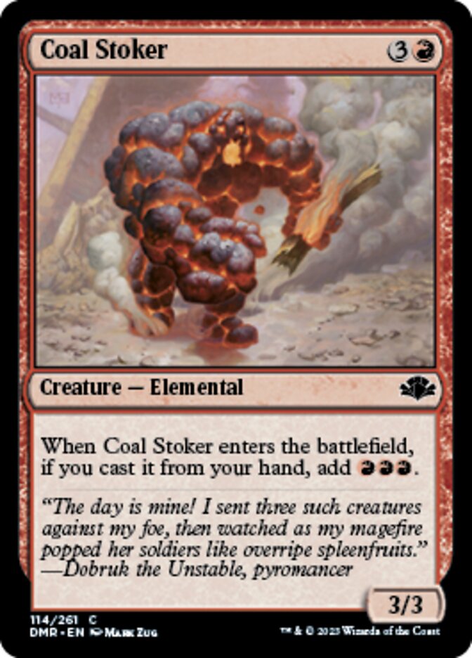 Coal Stoker [Dominaria Remastered] | Exor Games New Glasgow