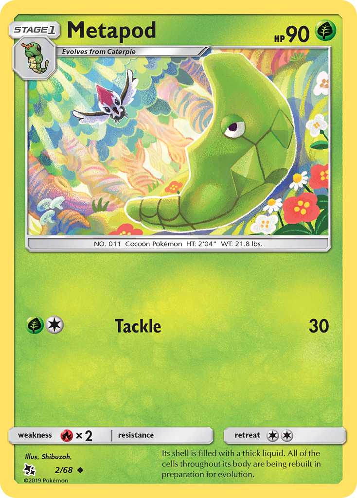 Metapod (2/68) [Sun & Moon: Hidden Fates] | Exor Games New Glasgow