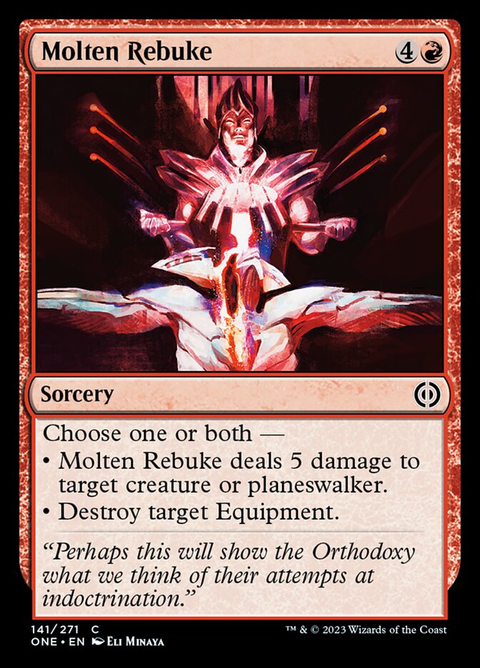 Molten Rebuke [Phyrexia: All Will Be One] | Exor Games New Glasgow