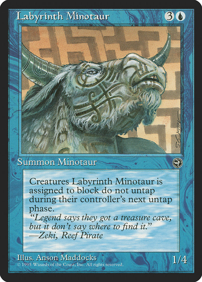 Labyrinth Minotaur (Zeki Flavor Text) [Homelands] | Exor Games New Glasgow