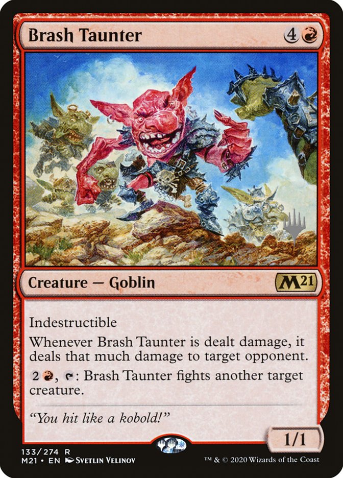 Brash Taunter (Promo Pack) [Core Set 2021 Promos] | Exor Games New Glasgow