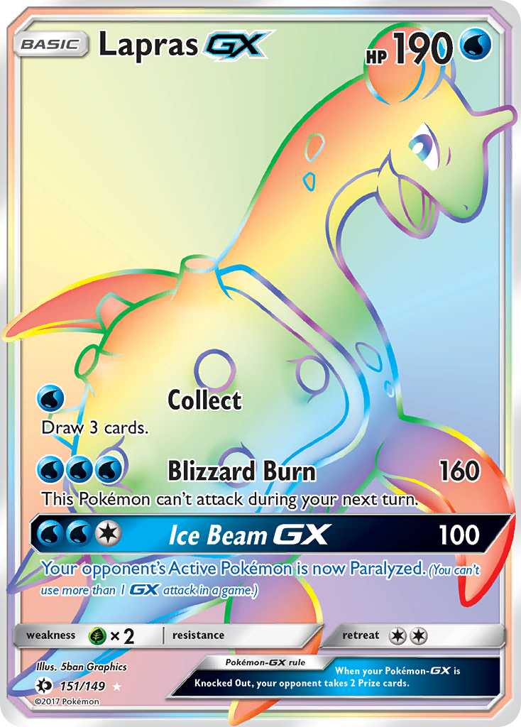 Lapras GX (151/149) [Sun & Moon: Base Set] | Exor Games New Glasgow