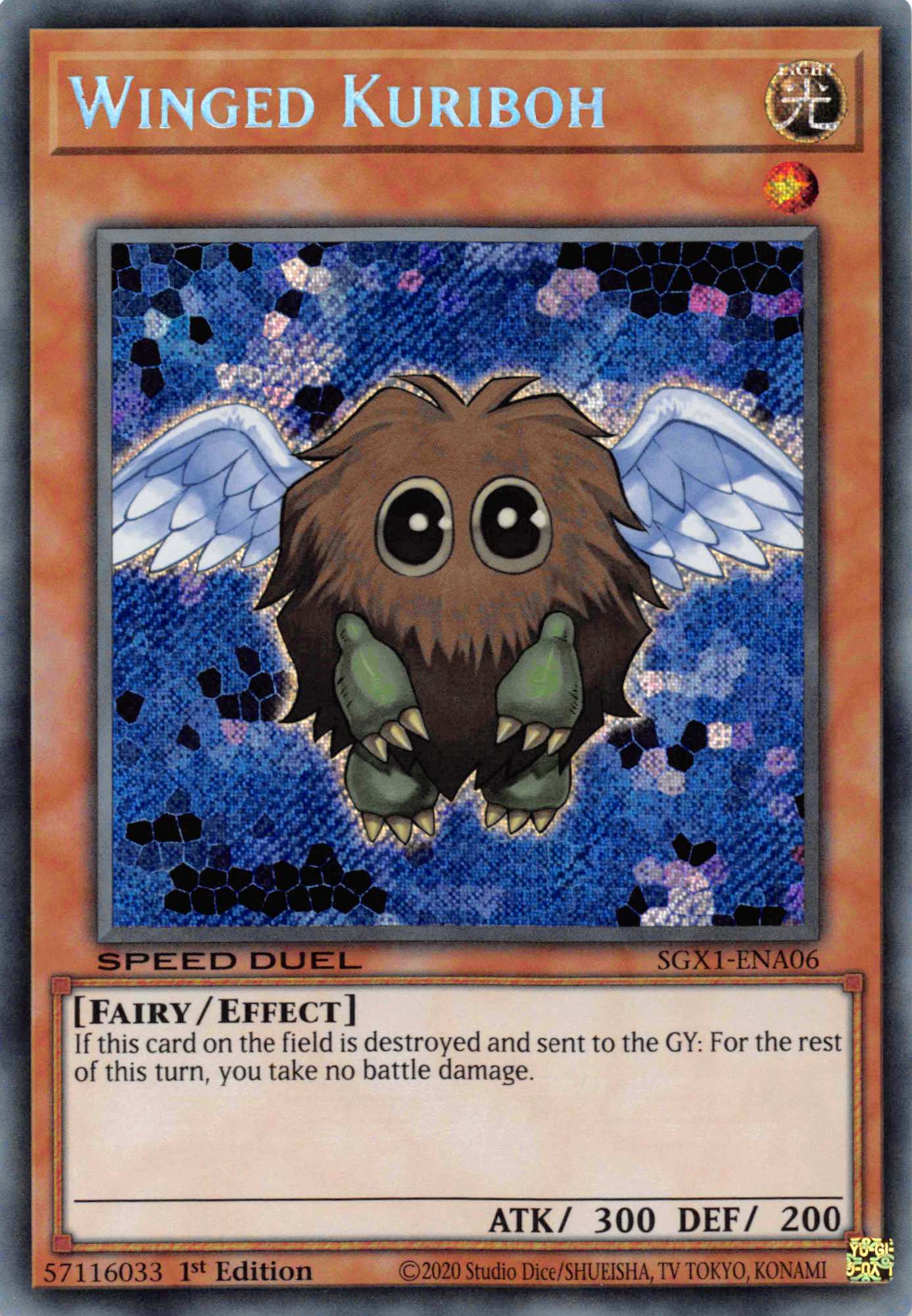 Winged Kuriboh [SGX1-ENA06] Secret Rare | Exor Games New Glasgow