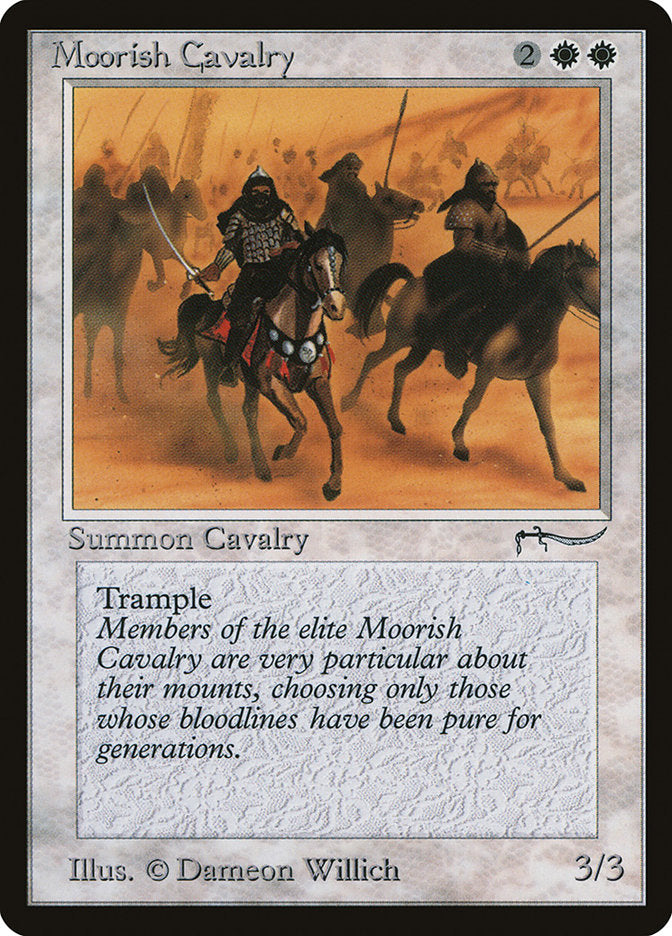 Moorish Cavalry (Dark Mana Cost) [Arabian Nights] | Exor Games New Glasgow