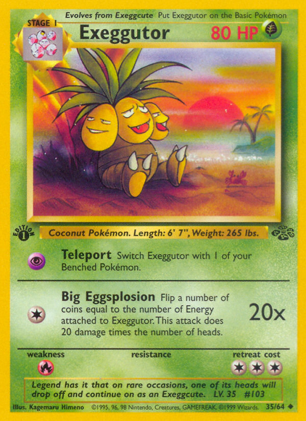 Exeggutor (35/64) [Jungle 1st Edition] | Exor Games New Glasgow