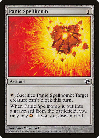 Panic Spellbomb [Scars of Mirrodin] | Exor Games New Glasgow