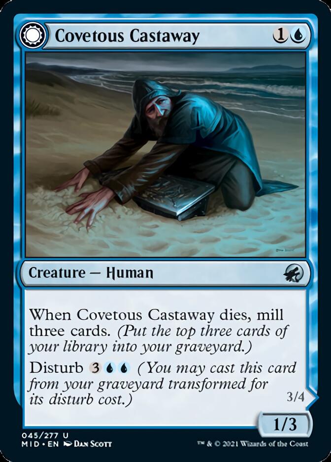 Covetous Castaway // Ghostly Castigator [Innistrad: Midnight Hunt] | Exor Games New Glasgow
