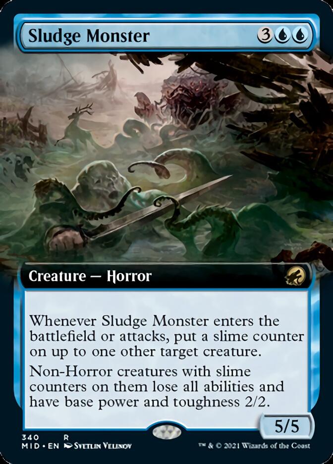 Sludge Monster (Extended) [Innistrad: Midnight Hunt] | Exor Games New Glasgow