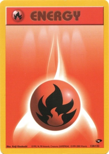 Fire Energy (128/132) [Gym Challenge Unlimited] | Exor Games New Glasgow