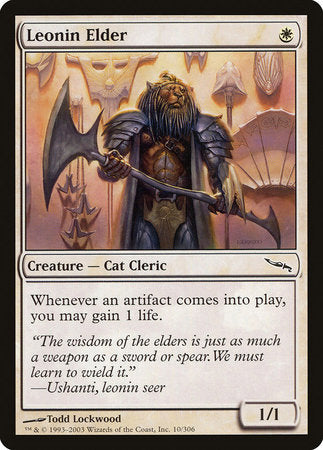 Leonin Elder [Mirrodin] | Exor Games New Glasgow