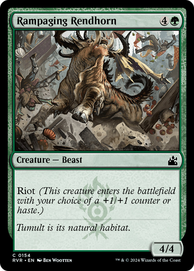 Rampaging Rendhorn [Ravnica Remastered] | Exor Games New Glasgow