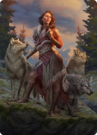 Arlinn, the Pack's Hope 1 Art Card [Innistrad: Midnight Hunt Art Series] | Exor Games New Glasgow