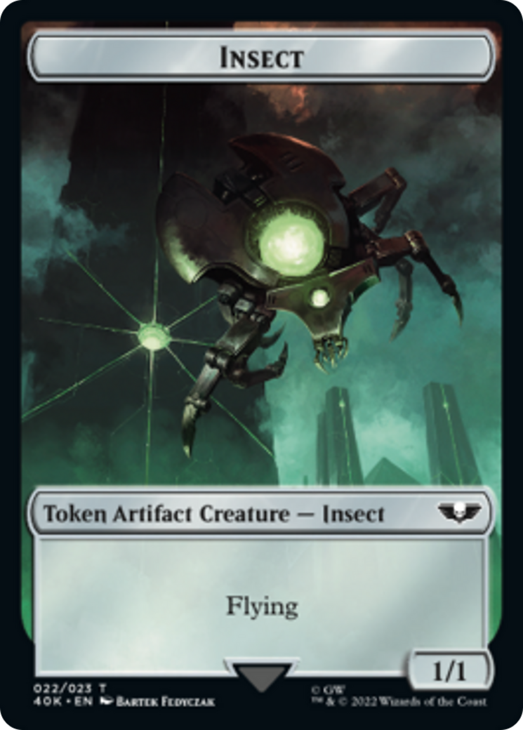 Necron Warrior // Insect [Universes Beyond: Warhammer 40,000 Tokens] | Exor Games New Glasgow