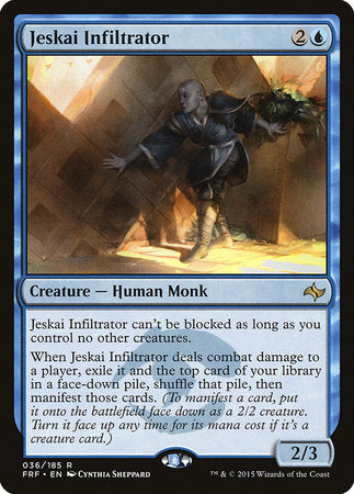 Jeskai Infiltrator [Fate Reforged] | Exor Games New Glasgow