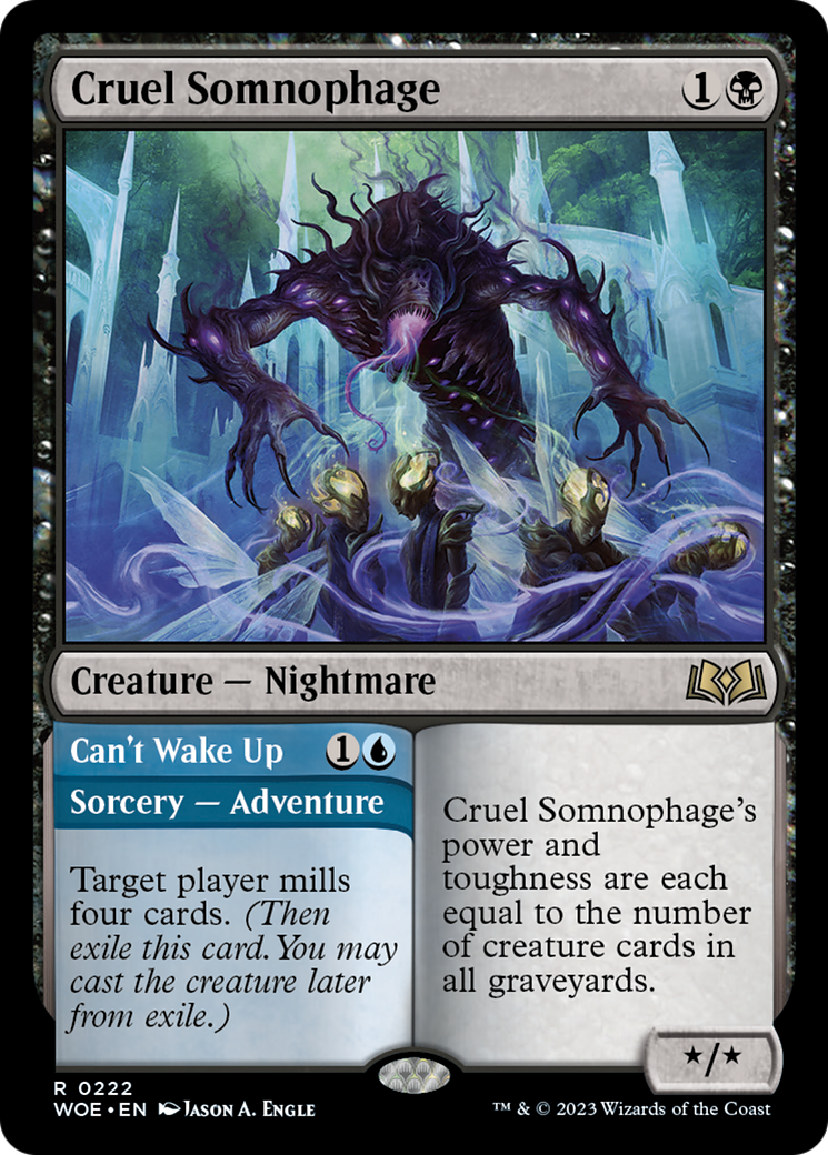 Cruel Somnophage // Can't Wake Up [Wilds of Eldraine] | Exor Games New Glasgow