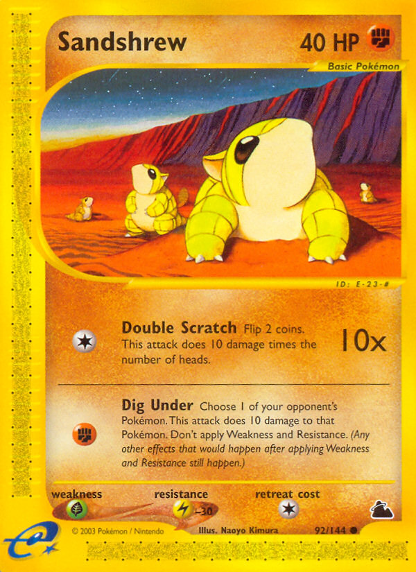 Sandshrew (92/144) [Skyridge] | Exor Games New Glasgow