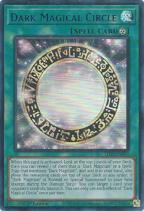 Dark Magical Circle (Blue) [LDS3-EN093] Ultra Rare | Exor Games New Glasgow