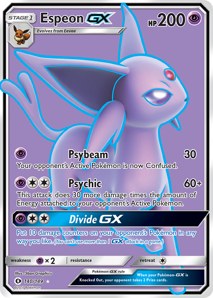 Espeon GX (140/149) [Sun & Moon: Base Set] | Exor Games New Glasgow