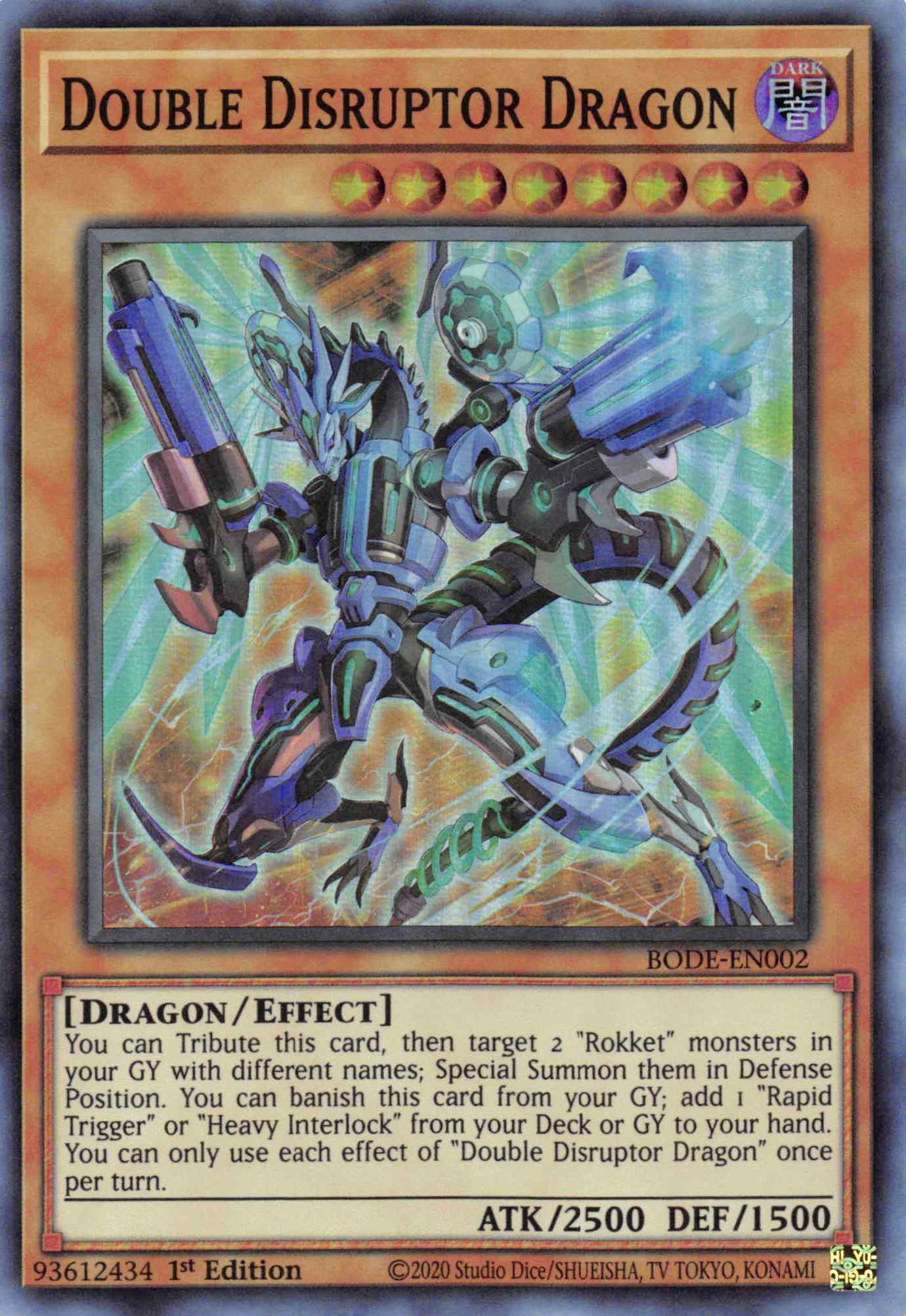 Double Disrupter Dragon [BODE-EN002] Super Rare | Exor Games New Glasgow