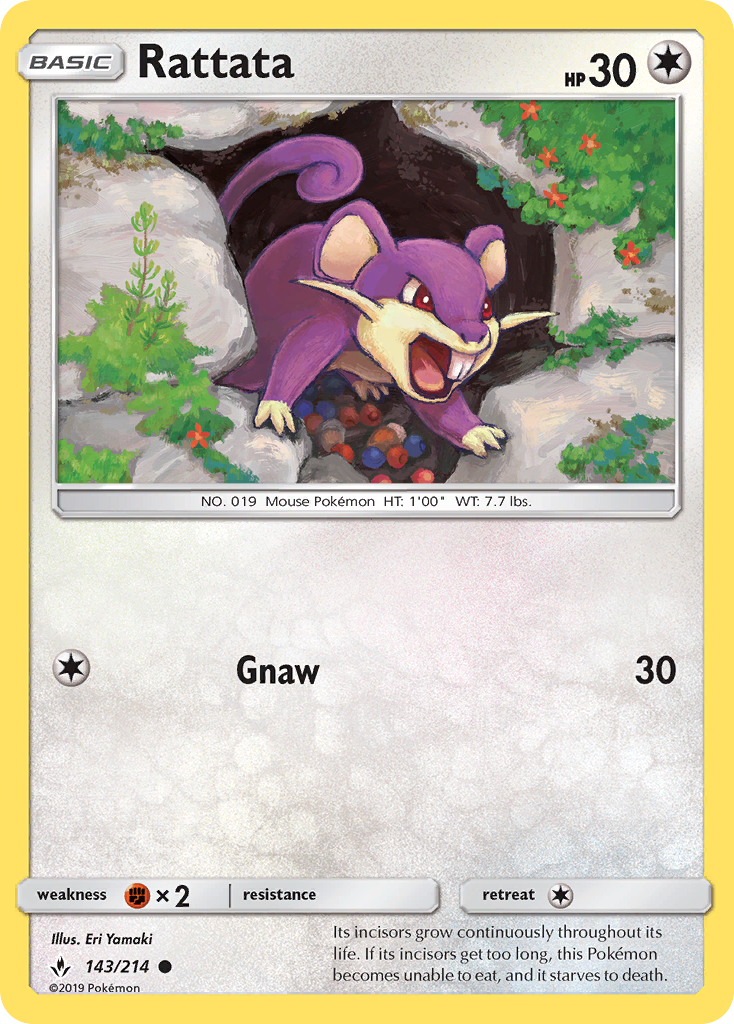 Rattata (143/214) [Sun & Moon: Unbroken Bonds] | Exor Games New Glasgow