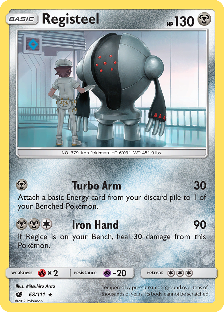 Registeel (68/111) [Sun & Moon: Crimson Invasion] | Exor Games New Glasgow