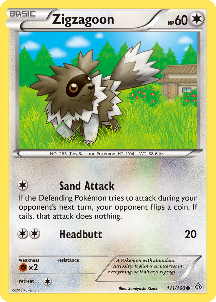 Zigzagoon (111/160) [XY: Primal Clash] | Exor Games New Glasgow