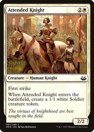 Attended Knight [Modern Masters 2017] | Exor Games New Glasgow