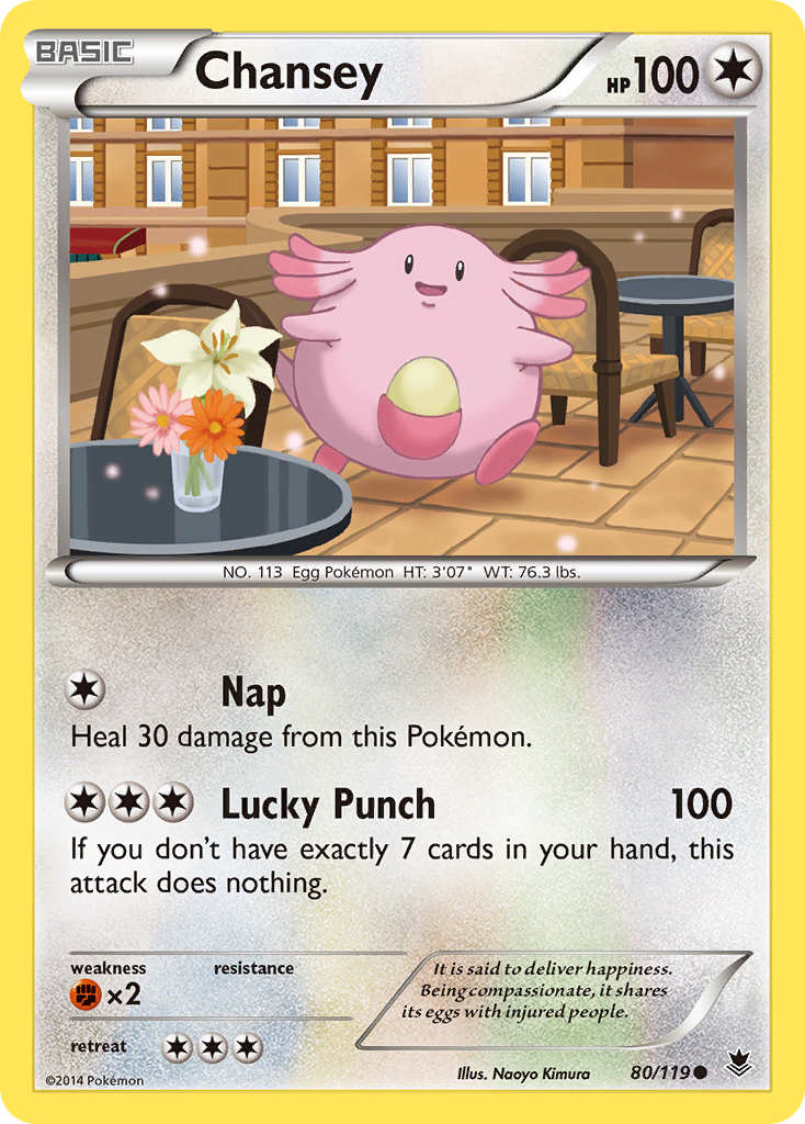 Chansey (80/119) [XY: Phantom Forces] | Exor Games New Glasgow