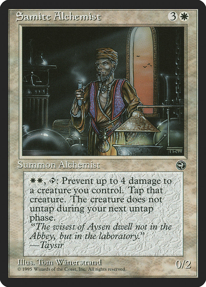 Samite Alchemist (Taysir Flavor Text) [Homelands] | Exor Games New Glasgow