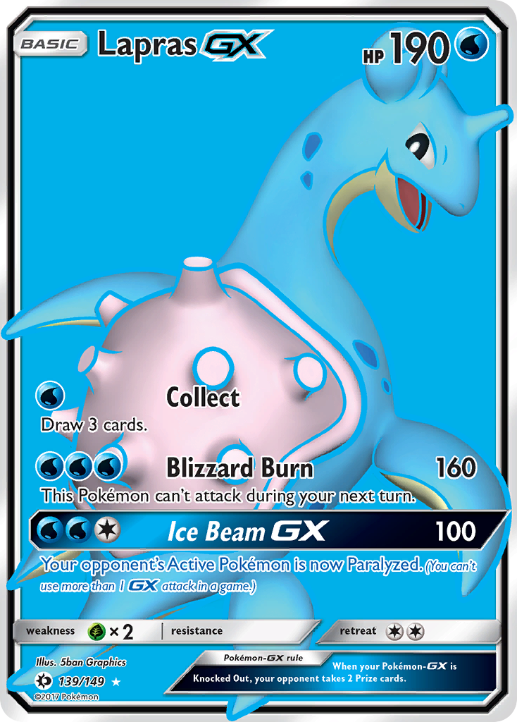 Lapras GX (139/149) [Sun & Moon: Base Set] | Exor Games New Glasgow