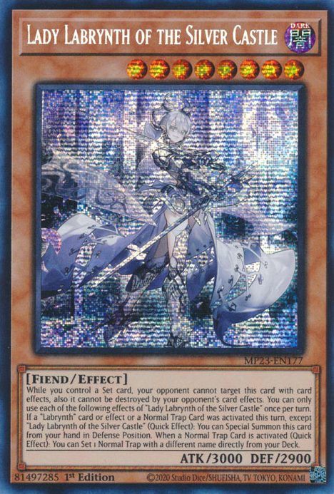 Lady Labrynth of the Silver Castle [MP23-EN177] Prismatic Secret Rare | Exor Games New Glasgow