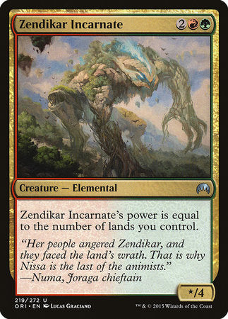 Zendikar Incarnate [Magic Origins] | Exor Games New Glasgow