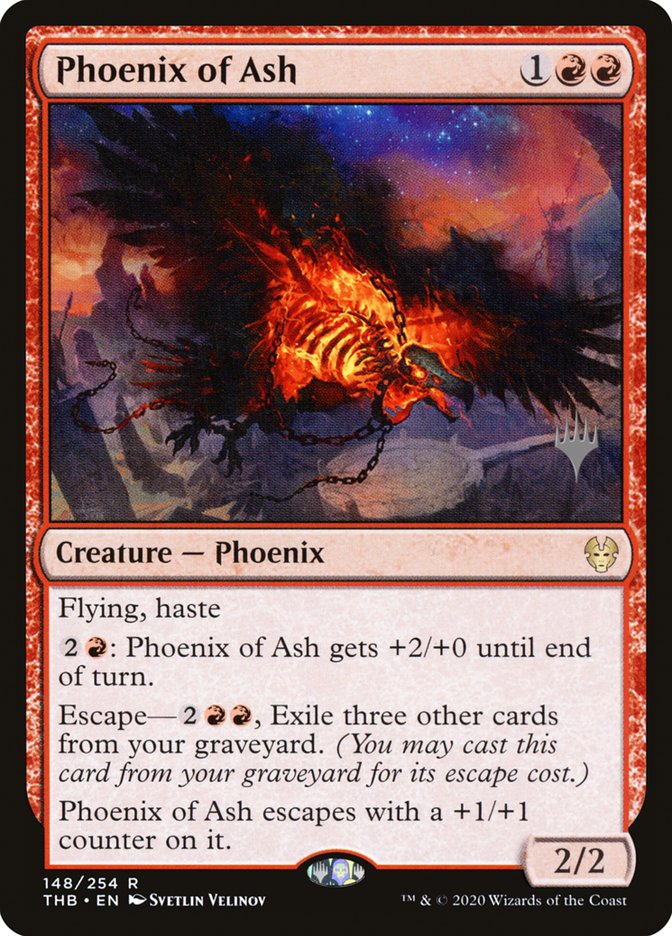 Phoenix of Ash (Promo Pack) [Theros Beyond Death Promos] | Exor Games New Glasgow