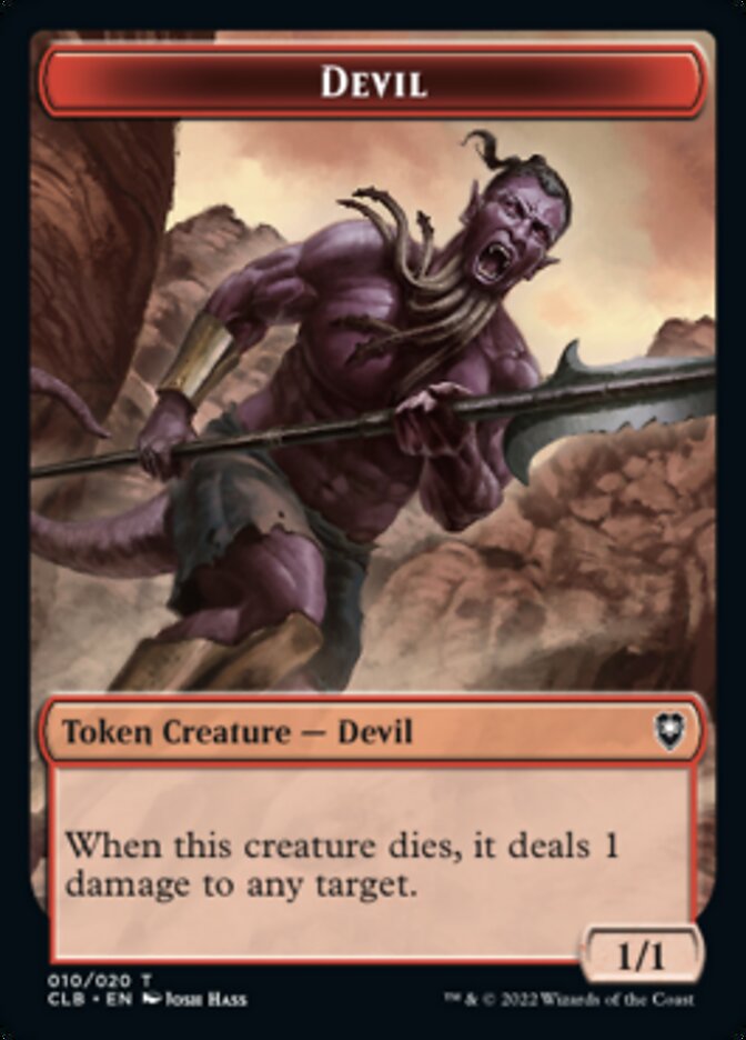 Devil Token [Commander Legends: Battle for Baldur's Gate Tokens] | Exor Games New Glasgow