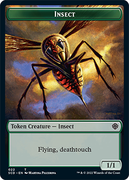 Insect // Cat Beast Double-Sided Token [Starter Commander Decks] | Exor Games New Glasgow