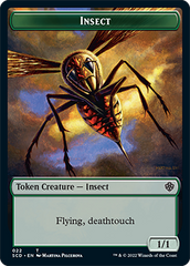 Insect // Cat Beast Double-Sided Token [Starter Commander Decks] | Exor Games New Glasgow