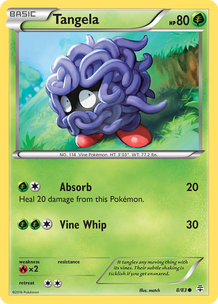 Tangela (8/83) [XY: Generations] | Exor Games New Glasgow