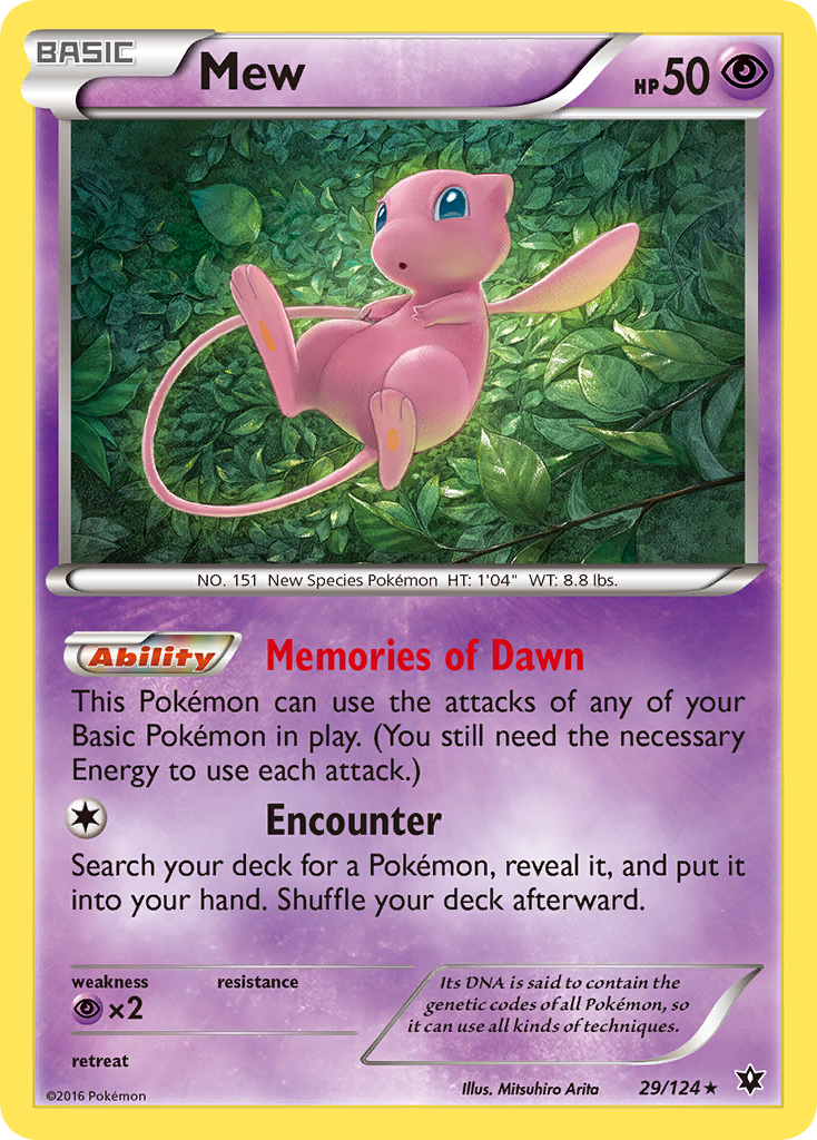 Mew (29/124) [XY: Fates Collide] | Exor Games New Glasgow