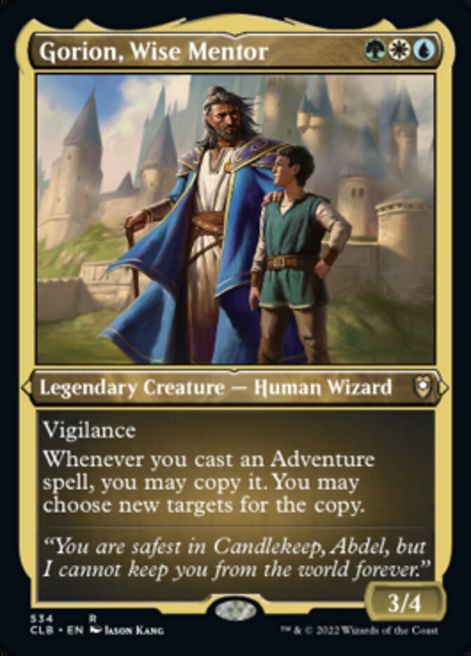 Gorion, Wise Mentor (Foil Etched) [Commander Legends: Battle for Baldur's Gate] | Exor Games New Glasgow