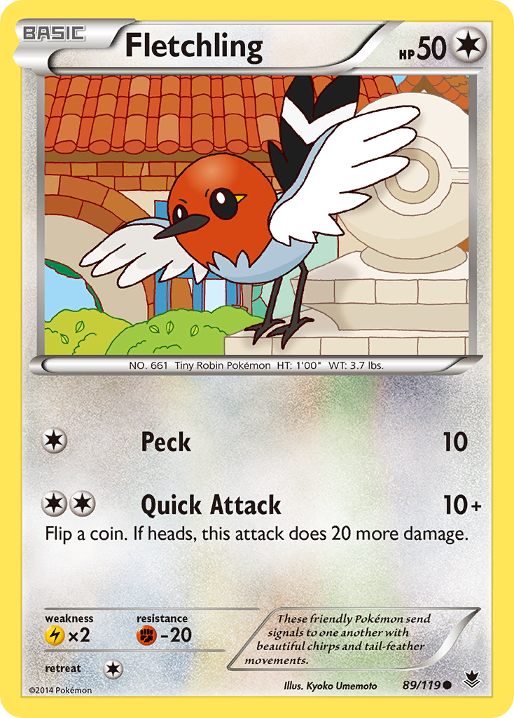 Fletchling (89/119) [XY: Phantom Forces] | Exor Games New Glasgow