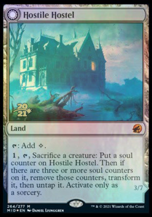 Hostile Hostel // Creeping Inn [Innistrad: Midnight Hunt Prerelease Promos] | Exor Games New Glasgow