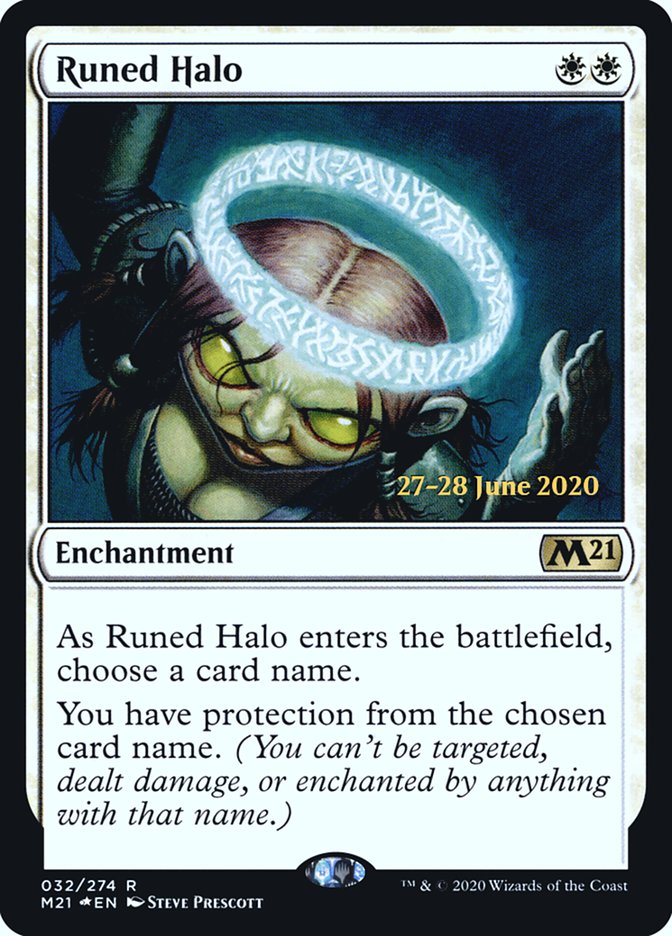 Runed Halo  [Core Set 2021 Prerelease Promos] | Exor Games New Glasgow