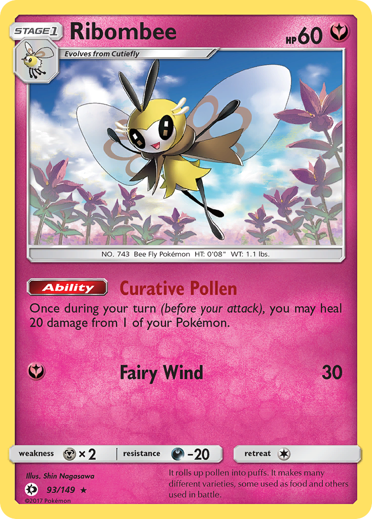 Ribombee (93/149) [Sun & Moon: Base Set] | Exor Games New Glasgow