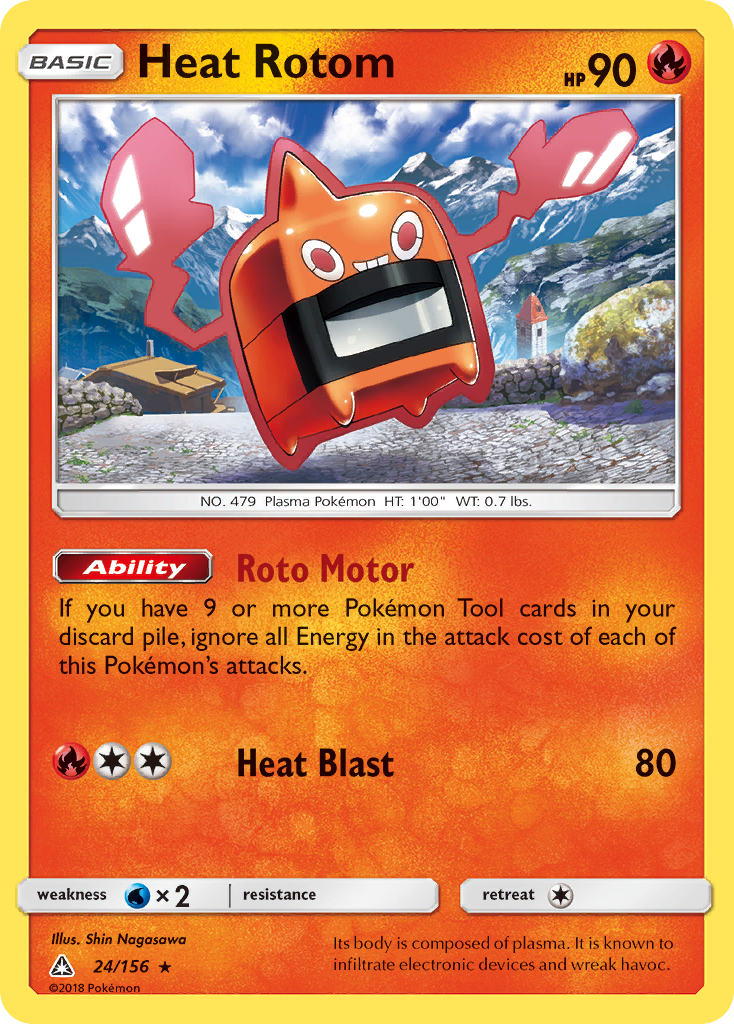 Heat Rotom (24/156) [Sun & Moon: Ultra Prism] | Exor Games New Glasgow