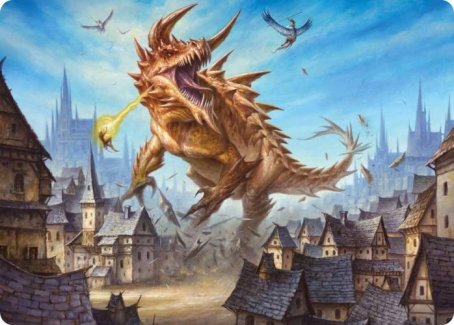 Tarrasque Art Card [Dungeons & Dragons: Adventures in the Forgotten Realms Art Series] | Exor Games New Glasgow