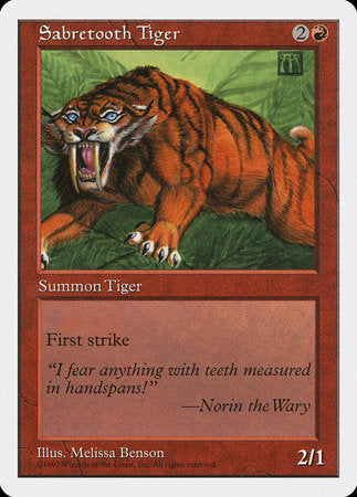 Sabretooth Tiger [Fifth Edition] | Exor Games New Glasgow