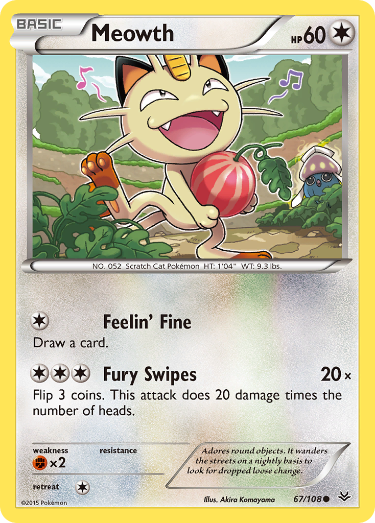 Meowth (67/108) [XY: Roaring Skies] | Exor Games New Glasgow