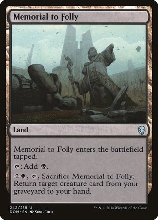 Memorial to Folly [Dominaria] | Exor Games New Glasgow