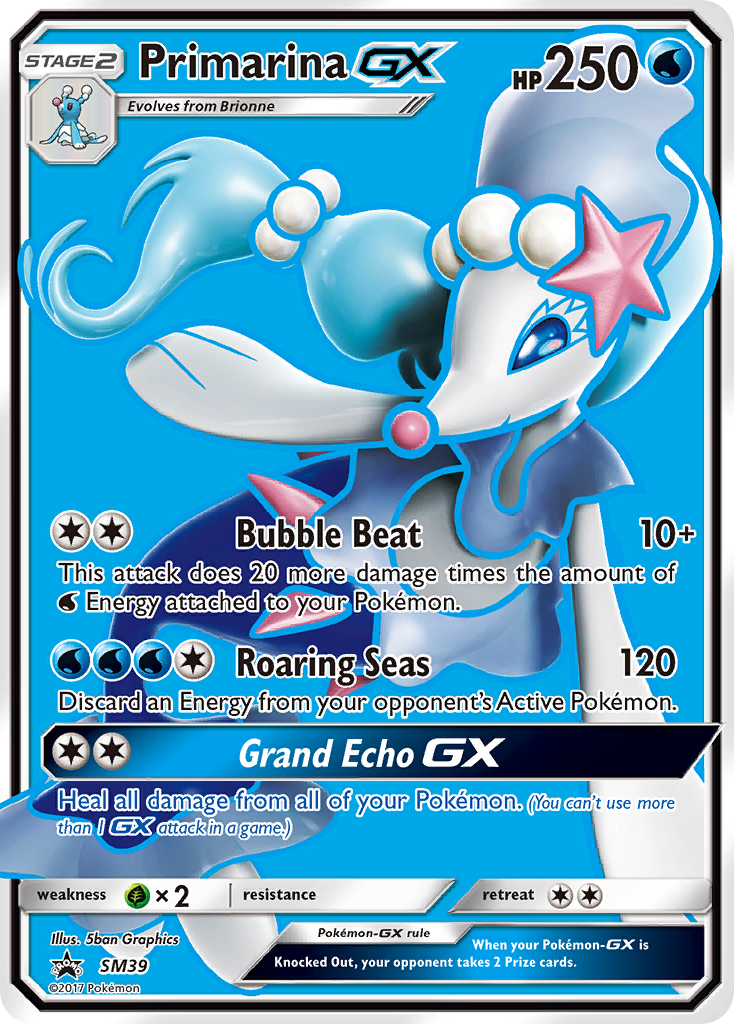 Primarina GX (SM39) [Sun & Moon: Black Star Promos] | Exor Games New Glasgow